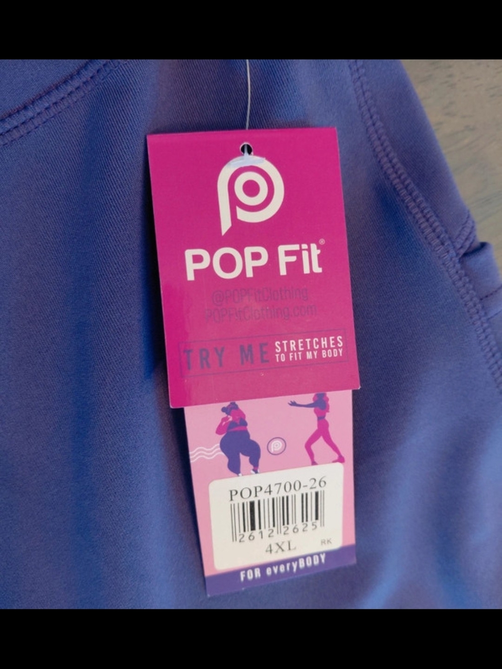POP Fit Pink Tag & Violet Activewear